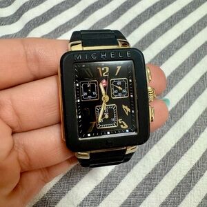 MICHELE Jelly Bean Black Enamel Dial Women's Watch